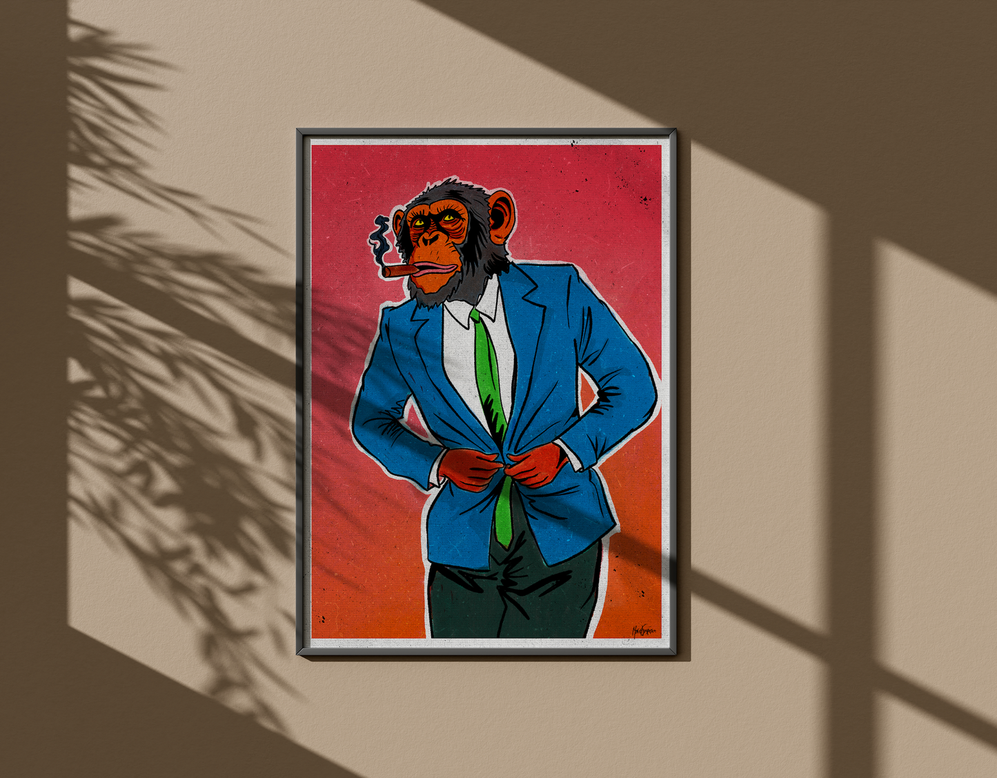 Monkey Business / Digitaltrykk med ramme.